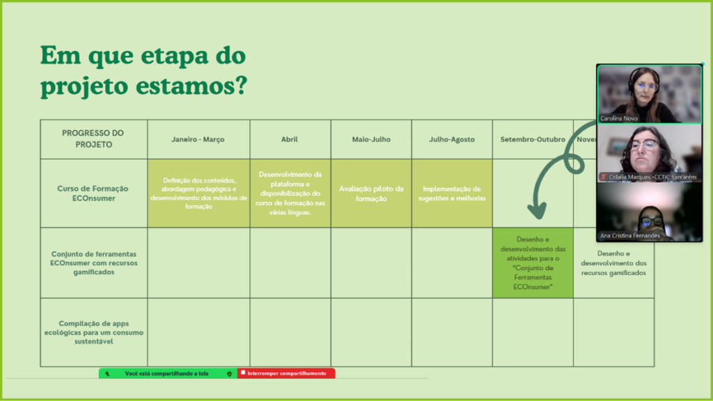 Sessões com o Comité Nacional de Qualidade