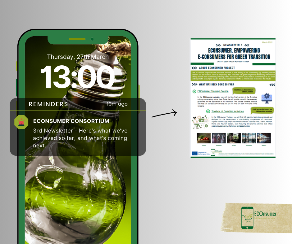 A terceira newsletter do projeto ECOnsumer já está disponível!